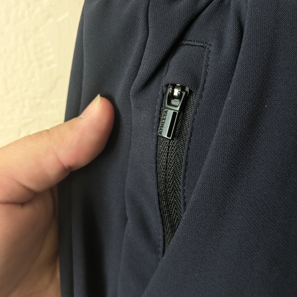 Athleta Metropolis Navy Blue Straight Leg Pant - Picture 3 of 5